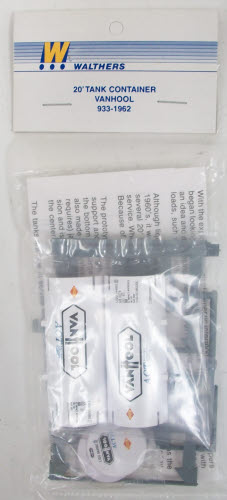 Walthers 933-1962 Vanhool 20' Tank Container Kit