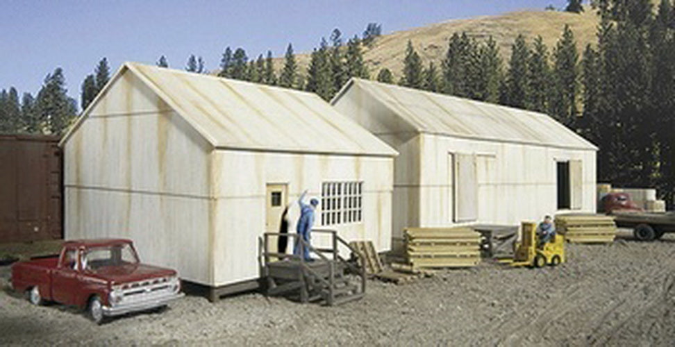 Walthers 933-2844 HO Drumlin Forest Lumber Built-Ups