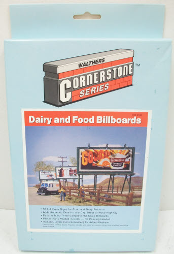 Walthers 933-3106 Dairy & Foods Billboards Kit