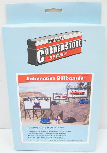 Walthers 933-3107 HO Scale Automotive Billboards Kit