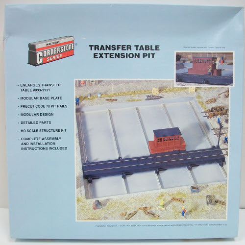 Walthers 933-3132 HO Transfer Table Extension Pit Structure Kit / Box damage