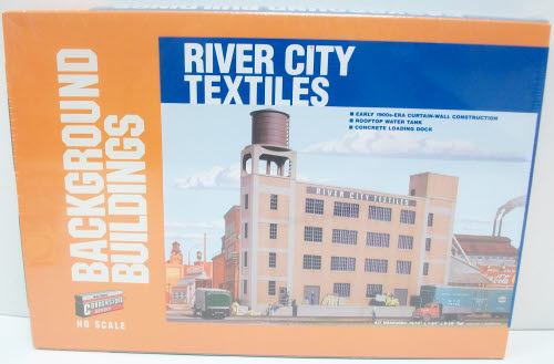 Walthers 933-3178 HO River City Textiles Background Building Kit