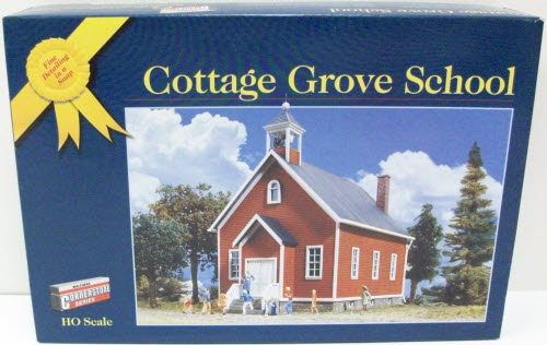 Walthers 933-3607 HO Scale Gold Ribbon Series Cottage Grove School Building Kit