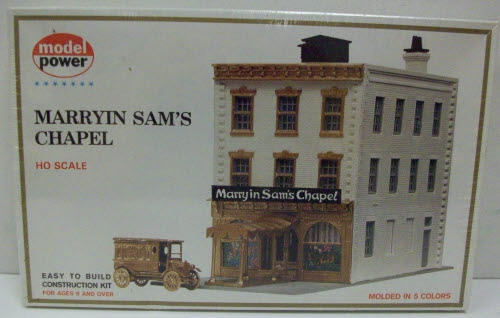 Model Power 457 HO Scale Marryin Sam's Chapel Building Kit