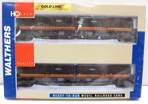 Walthers 932-23923 HO IC Flatcar w/Trailer 2-pack