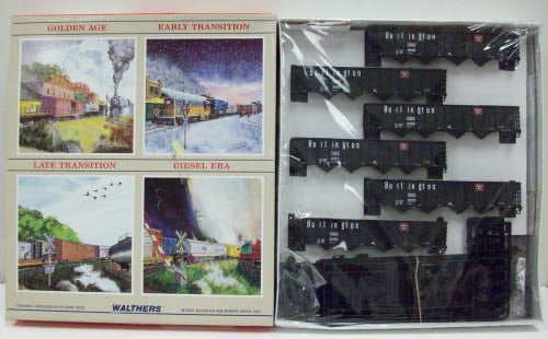 Walthers 932-4937 HO Scale Chicago Bulington & Quincy Quad Hopper 6-Pack