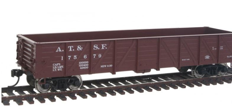 Walthers 910-5652 HO Scale AT&SF 40' Drop Bottom Gondola #175679