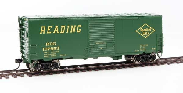 Walthers 910-45019 HO Reading 40' ACF Modernized Welded Boxcar #107653