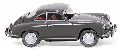 Wiking 081407 HO Gray Porsche 356 Coupe