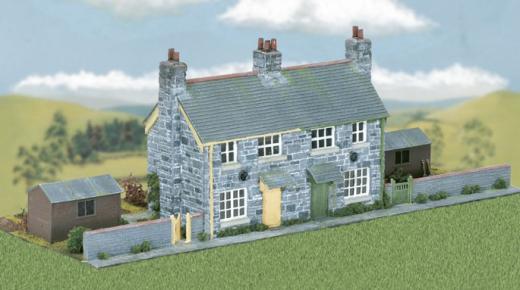Wills Kits CK21 OO/HO Craftsman Series Kit - Semi-detached Stone Cottages