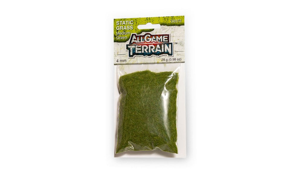 Woodland Scenics G6572 All Game Terrain 4mm Medium Green Static Grass