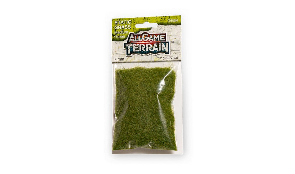 Woodland Scenics G6584 All Game Terrain 7mm Medium Green Static Grass