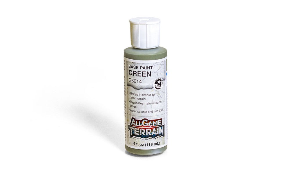 Woodland Scenics G6614 All Game Terrain Green Base Paint - 4 oz. Bottle