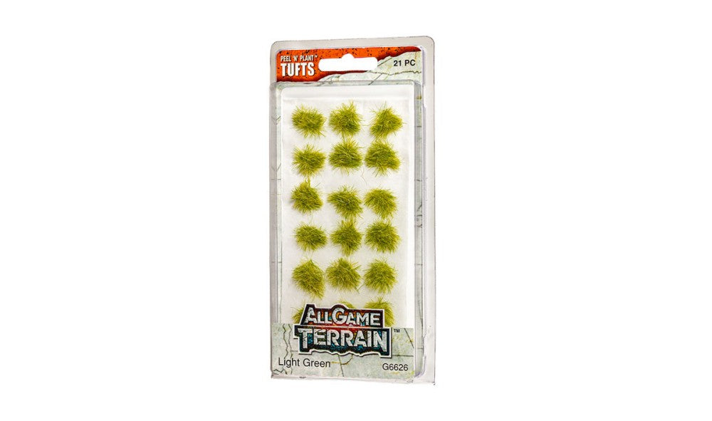 Woodland Scenics G6626 All Game Terrain Light Green Tufts (Pack of 21)