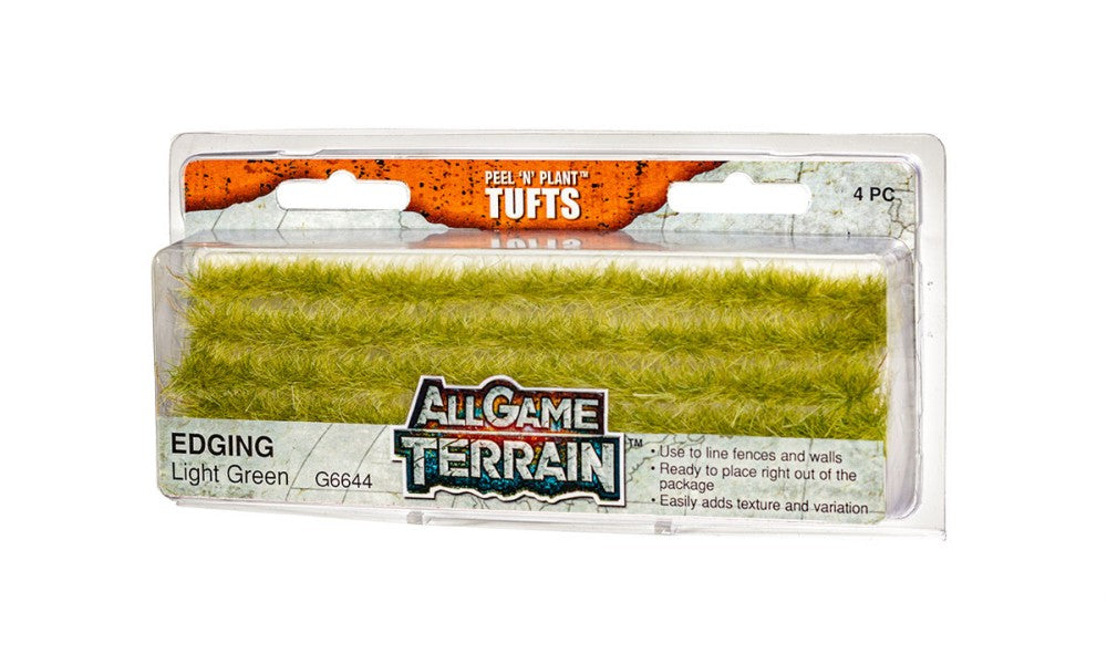 Woodland Scenics G6644 All Game Terrain Light Green Edging Tufts (Pack of 4)
