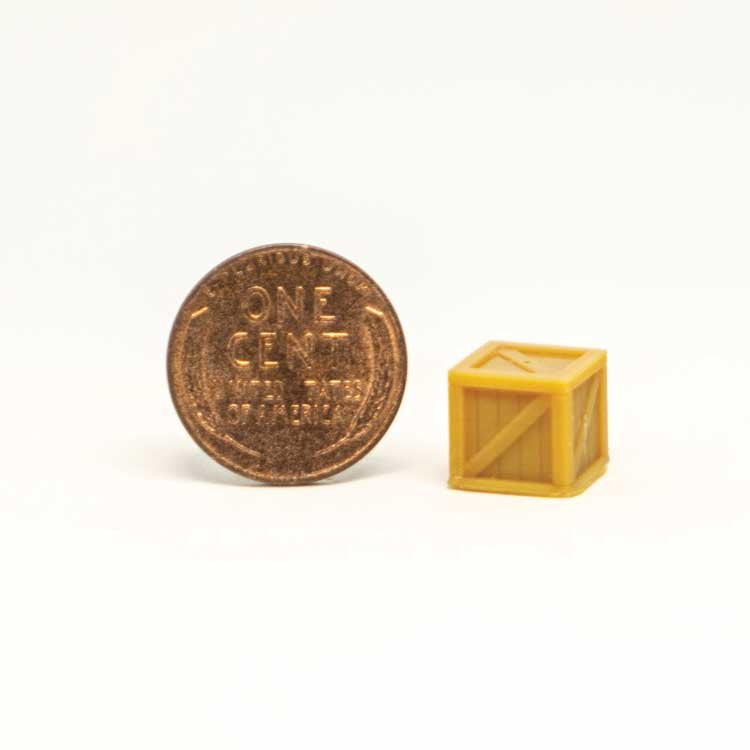 All Scale Miniatures 870817 HO Wooden Crates (Pack of 5)