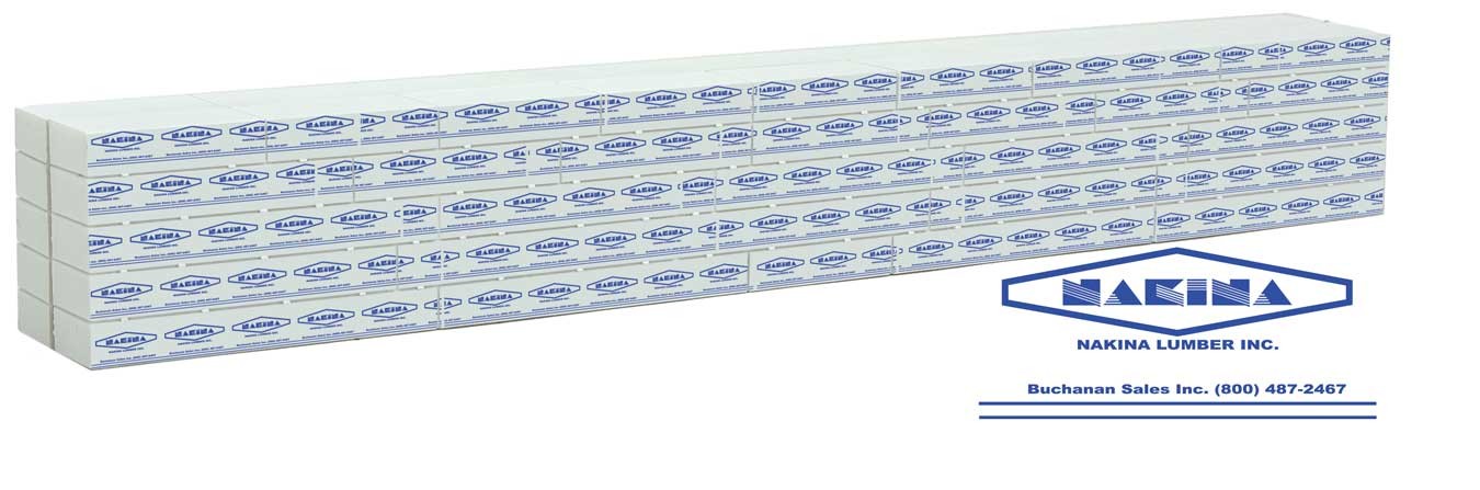 Walthers 949-3164 HO Wrapped Nakina Lumber Load for 72' Centerbeam Flatcar