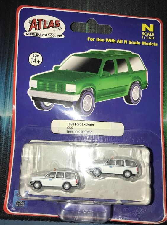 Atlas 60000058 1:160 N CSX Ford Explorer with Non-Operating Beacon