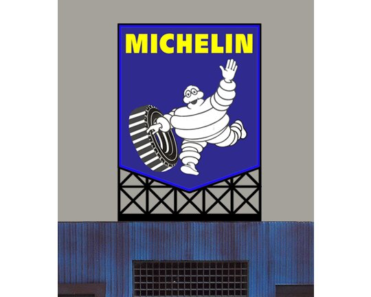 Miller Engineering 44-3902 HO/N Michelin Man Small Animated Billboard