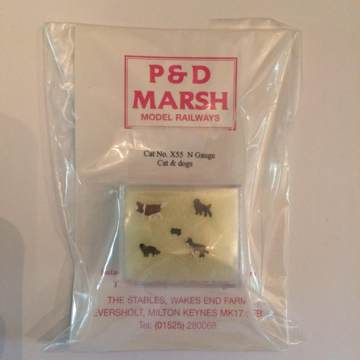 P & D Marsh X55 N Cats and Dogs Figures (Set of 6)